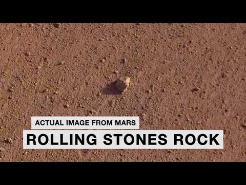 NASA Names “Rolling Stones Rock” on Mars
