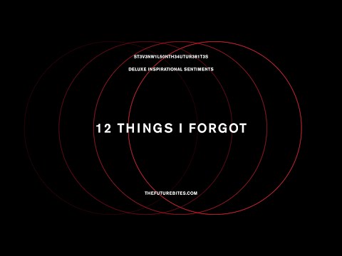 Steven Wilson - 12 THINGS I FORGOT (Official Audio)
