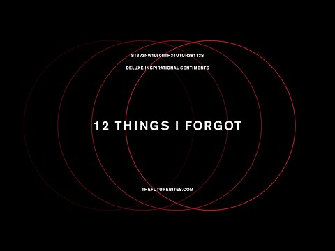 Steven Wilson - 12 THINGS I FORGOT (Official Audio)