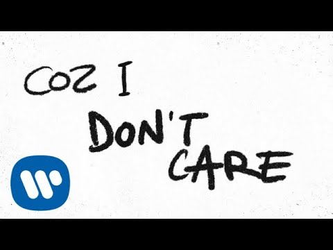 Ed Sheeran &amp; Justin Bieber - I Don&#039;t Care [Official Lyric Video]