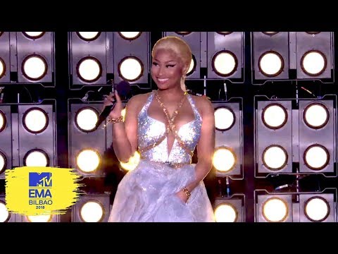 Nicki Minaj Accepts the Award for Best Hip Hop | MTV EMAs 2018