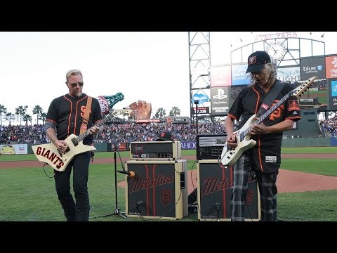Kirk &amp; James Perform the National Anthem (2017 Metallica Night w/ the SF Giants)