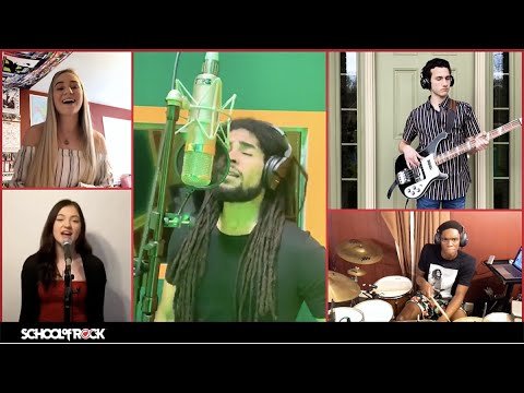Skip Marley performs &quot;Three Little Birds&quot; with School of Rock AllStars