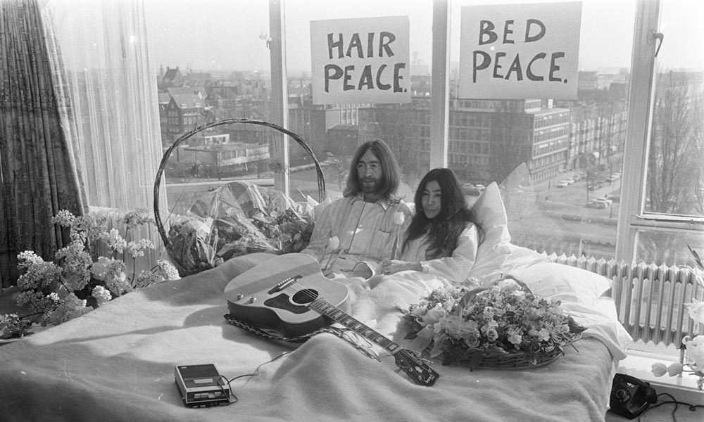 John Lennon Yoko Ono Bed-in web optimised 1000
