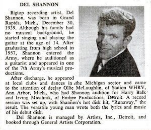 Del Shannon Billboard