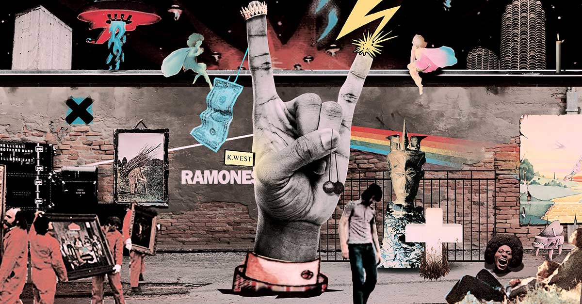 Ramones Girl Rock Wall Art Birthday or Anniversary gift. Picture Frame Graphic Design Fan Art Framed Print