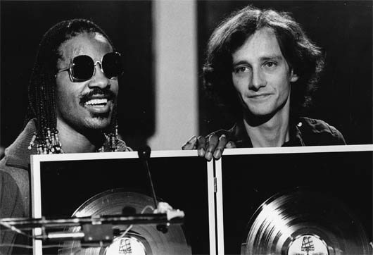 Gilles Petard And Stevie Wonder, early 80s
