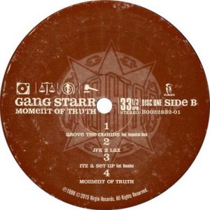 Gang Starr Moment Of Truth Label