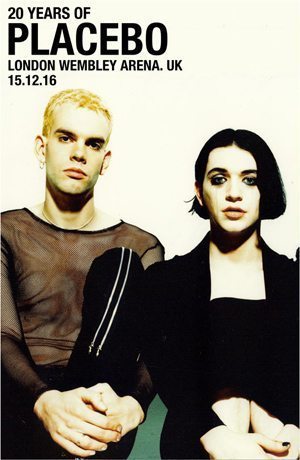 20 Years Of Placebo London Tour Poster