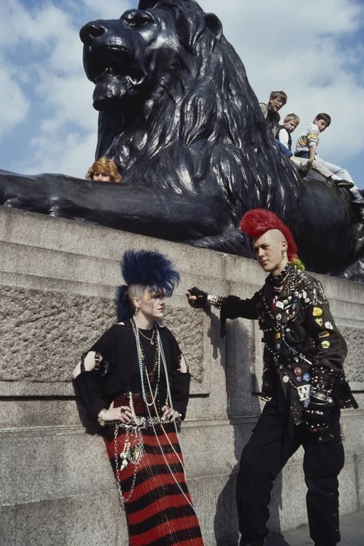 Punks at Trafalgar Square