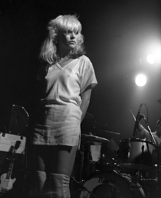 Blondie's Debbie Harry, performing at The Roundhouse London 1977, Philip Grey, PYMCA