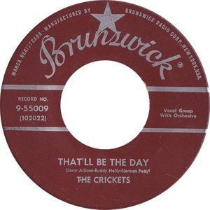 Buddy Holly That'll Be The Day Single Label