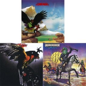 Budgie Vinyl Reissues Cover Montage - 530