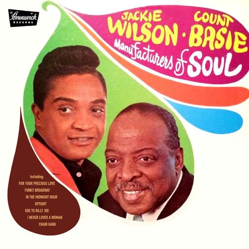 Jackie Wilson & Count Basie 'Manufacturers Of Soul' artwork - Courtesy: Brunswick
