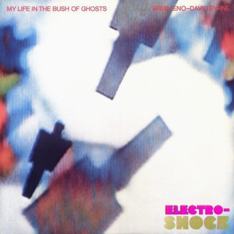 Brian Eno And David Byrne My Life In The Bush Of Ghosts Album Cover with logos