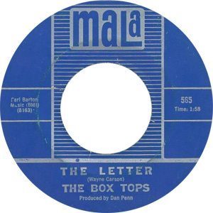 The Box Tops - The Letter Single Label - 300