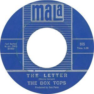 The Box Tops - The Letter Single Label - 300