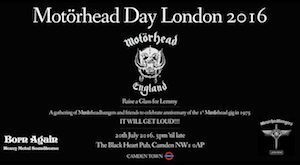 Motorhead Day.London.2016