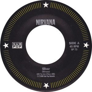 Nirvana - Sliver Record Label - 300