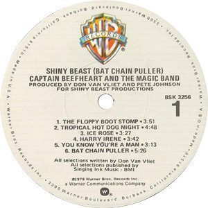 Captain Beefheart Bat Chain Puller Record Label - 300