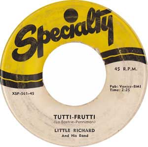 Little Richard Tutti Frutti Single Label Rock N Roll Image