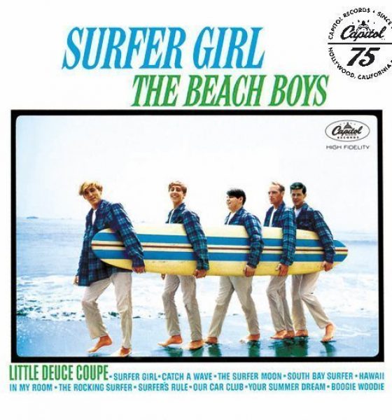 Beach Boys Surfer Girl Album Cover With Logo - 530 - RGB