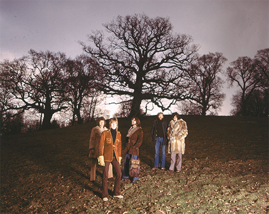 Straw-bare-y fields? The Moody Blues were one of countless bands to follow The Beatles’ lead
