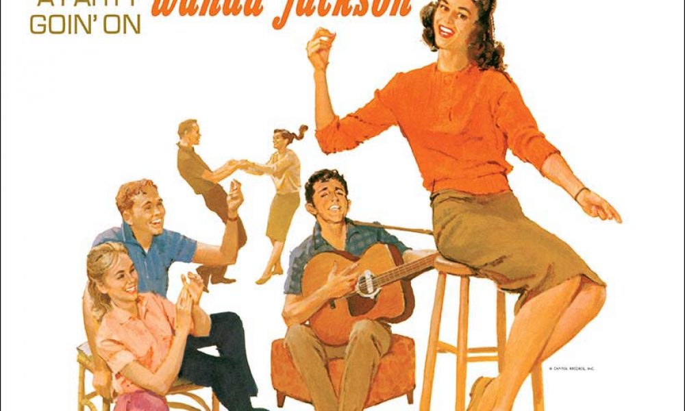 Wanda Jackson Theres A Party Goin On Album Cover 820 with border