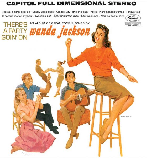 Wanda Jackson Theres A Party Goin On Album Cover 820 with border