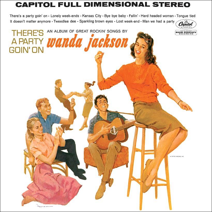 Wanda Jackson Theres A Party Goin On Album Cover 820 with border