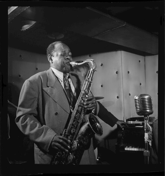 Coleman Hawkins and Miles Davis, William Gottlieb