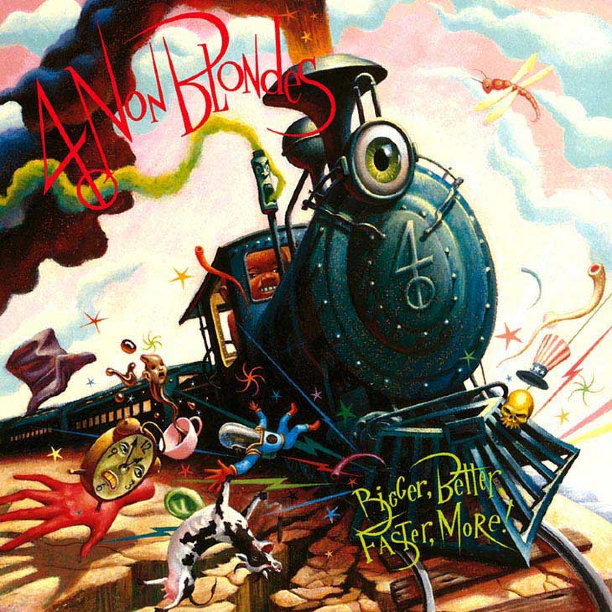 Блондеса видео. 4 Non blondes bigger, better, faster, more 1992. 4 Non blondes CD. 4 Non blondes обложка. 4 Non blondes рок-группа.
