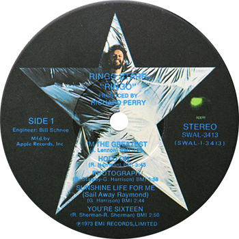 Ringo Starr Ringo Album Record Label web 350