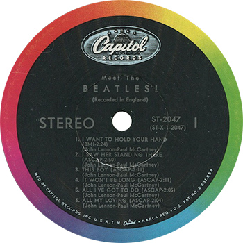 The Beatles Meet The Beatles Record Label web 350