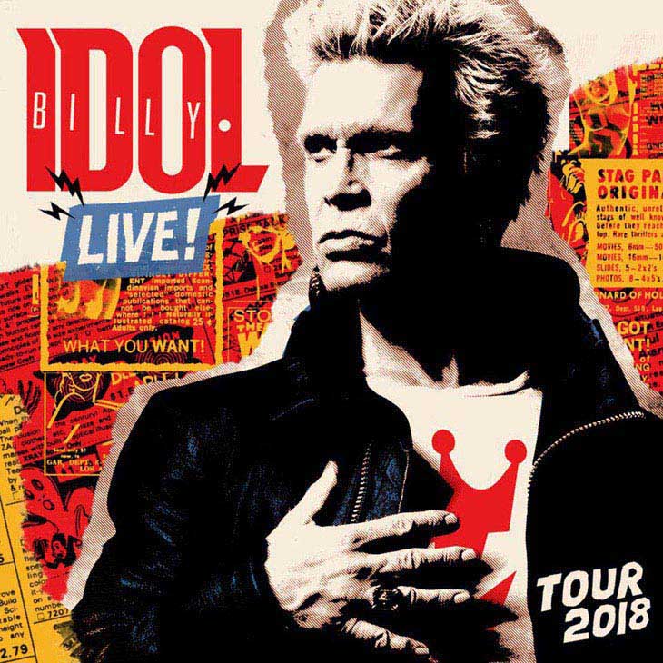 Billy Idol Announces Extensive Uk European Tour For 2018