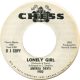 Andrea Davis Lonely Girl Promo Single Label