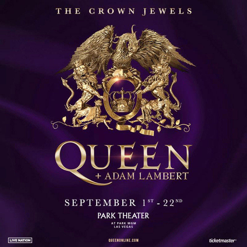 Queen + Adam Lambert Announce The Crown Jewels Las Vegas Dates