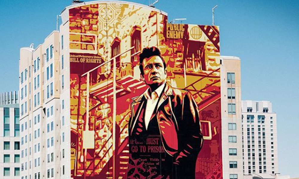 Shepard Fairey - Johnny Cash