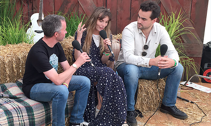 Ferris & Sylvester being interviewed by Paul Sexton