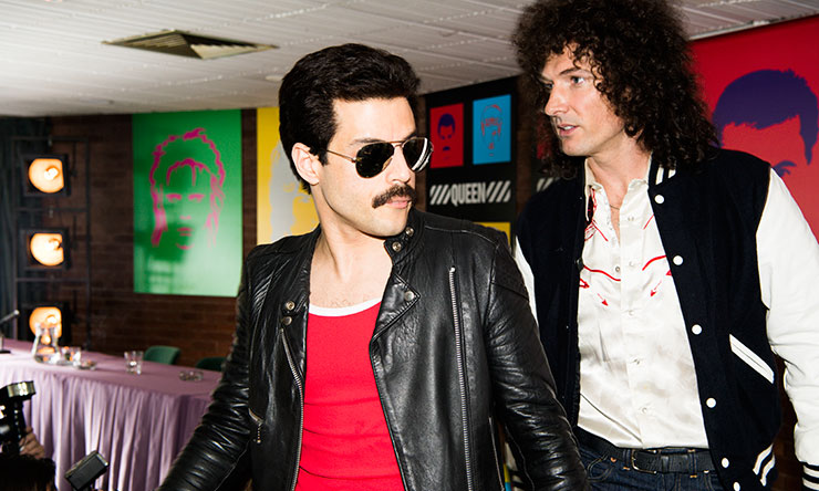 Gwilym Lee as Brian May Rami Malek as Freddie Mercury 02