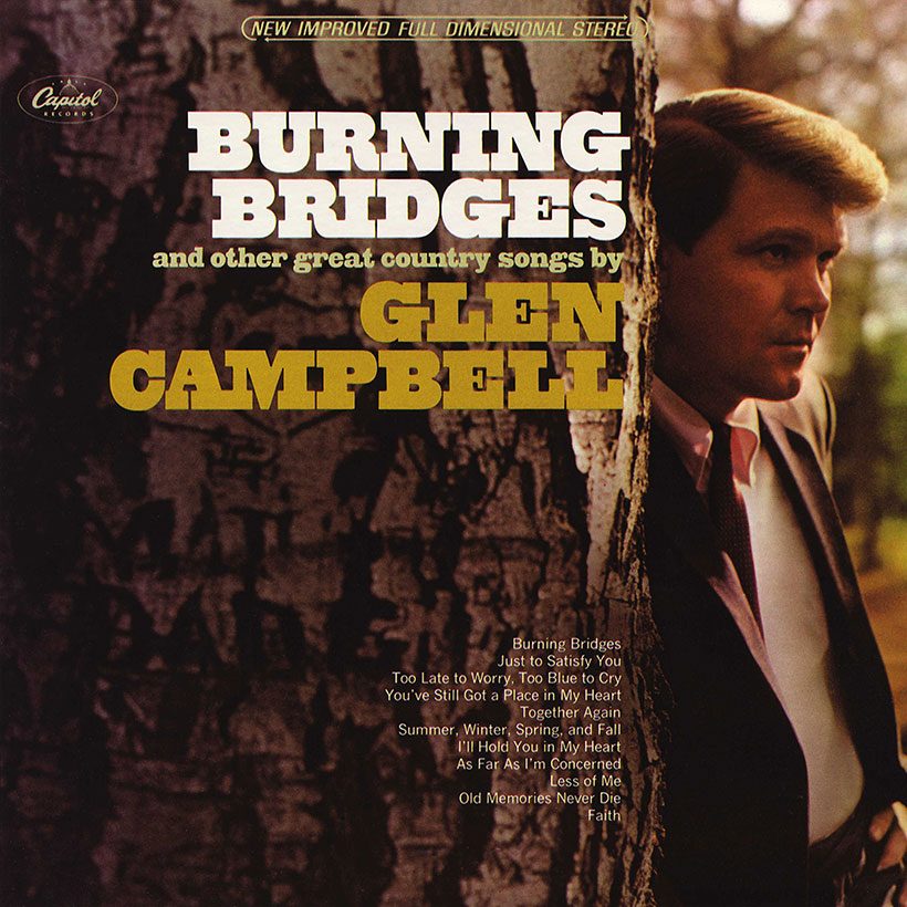 Glen Campbell 'Burning Bridges' artwork - Courtesy: UMG