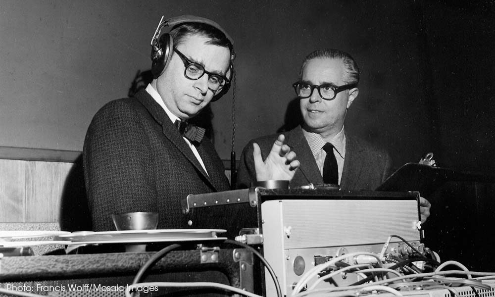 Rudy Van Gelder With Alfred Lion Blue Note Sound Featured image web optimised 1000 CREDIT Francis Wolff-Mosaic-Images