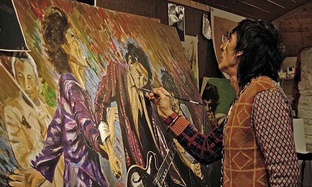 Ronnie Wood painting