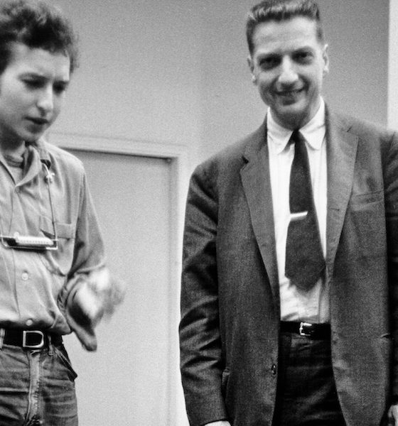 John Hammond with Bob Dylan in 1961. Photo: Michael Ochs Archives/Getty Images