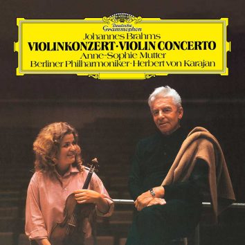 Karajan Brahms Violin Concerto vinyl cover