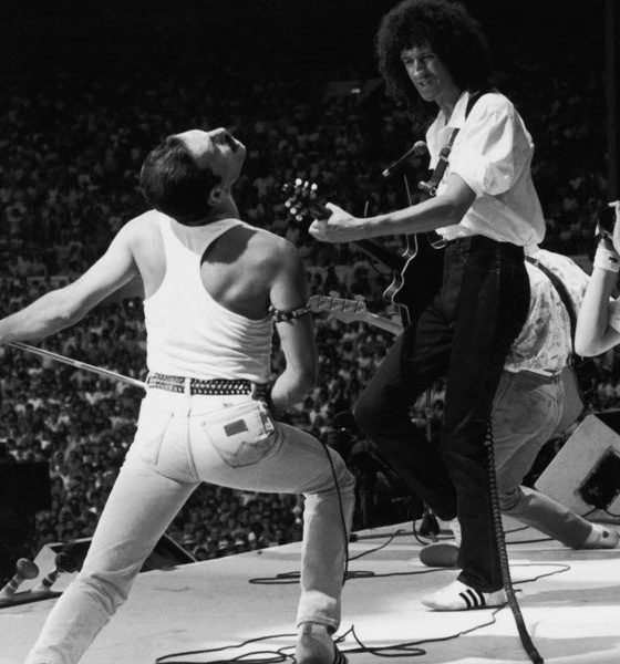 Queen performing at Live Aid