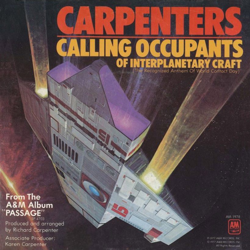 Carpenters 'Calling Occupants Of Interplanetary Craft' artwork - Courtesy: UMG