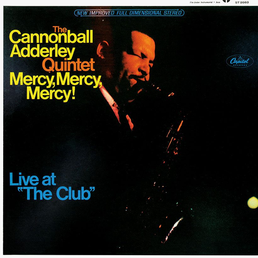 Cannonball Adderley Quintet Mercy Mercy Mercy Album Cover brightness 820