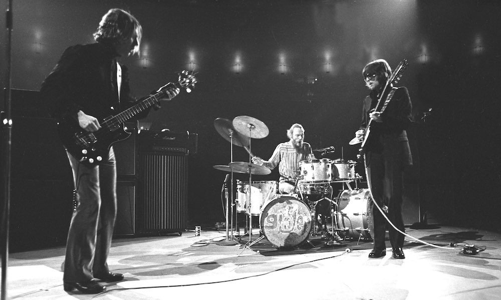 Cream play Madison Square Gardens, New York, in November 1968. Photo: Michael Ochs Archives/Getty Images