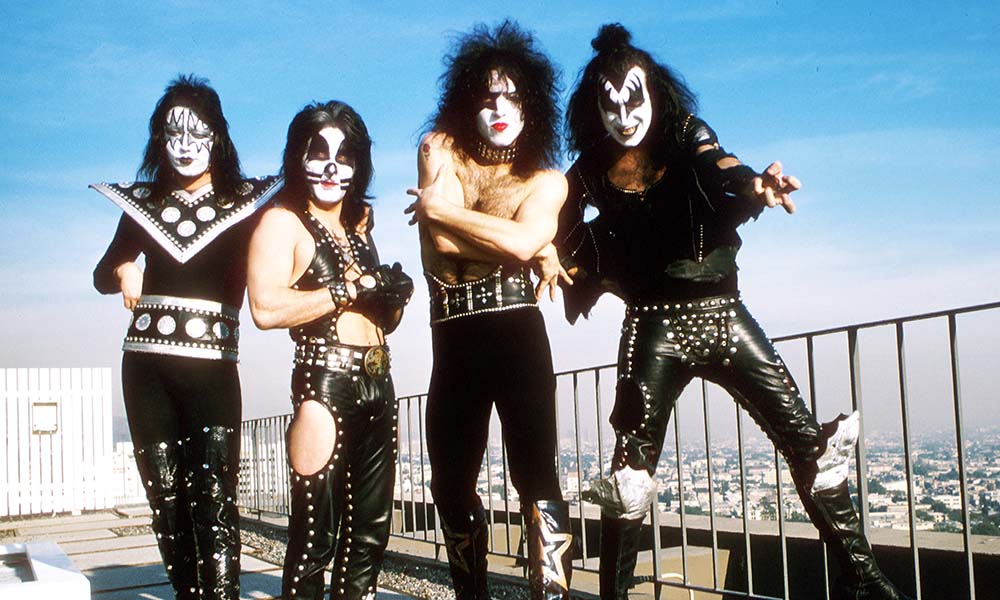 Kiss Gift Guide header image, portrait of the group in the 70s